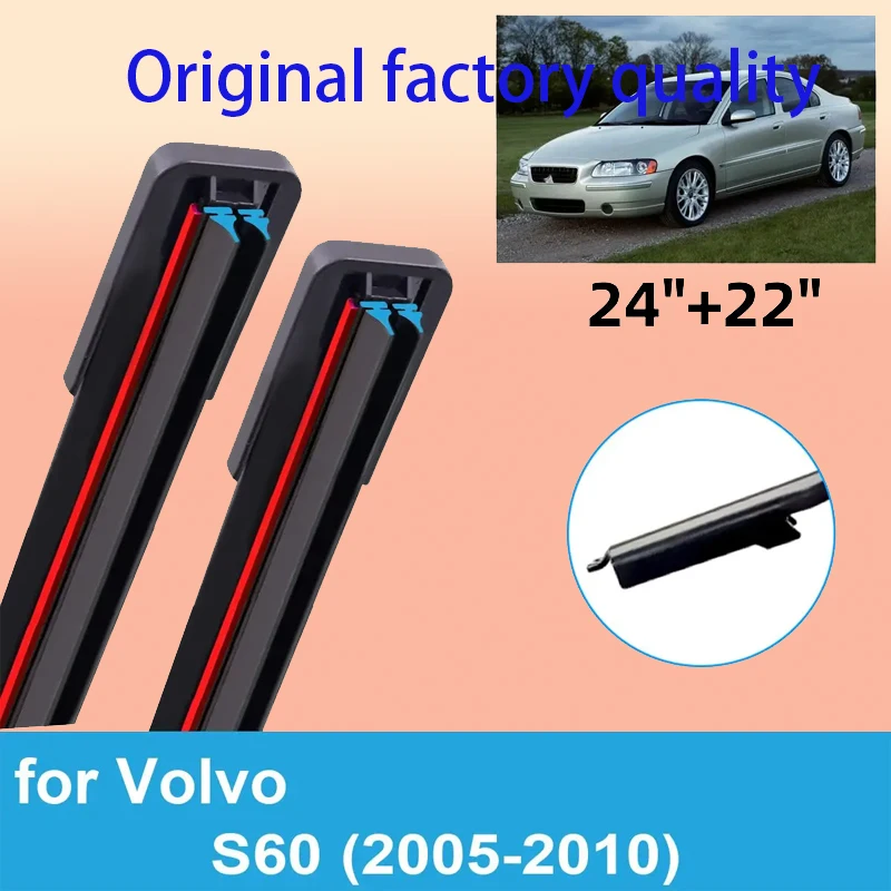 2PCS Car Wiper Blades for 2005-2010 Volvo S60 Front Windscreen Windshield Double Rubber Car Accessories 2006 2007 2008 2009 2010
2PCS Car Wiper Blades for 2005-2010 Volvo S60 Front Windscreen Windshield Double Rubber Car Accessories 2006 2007 2008 2009 2010