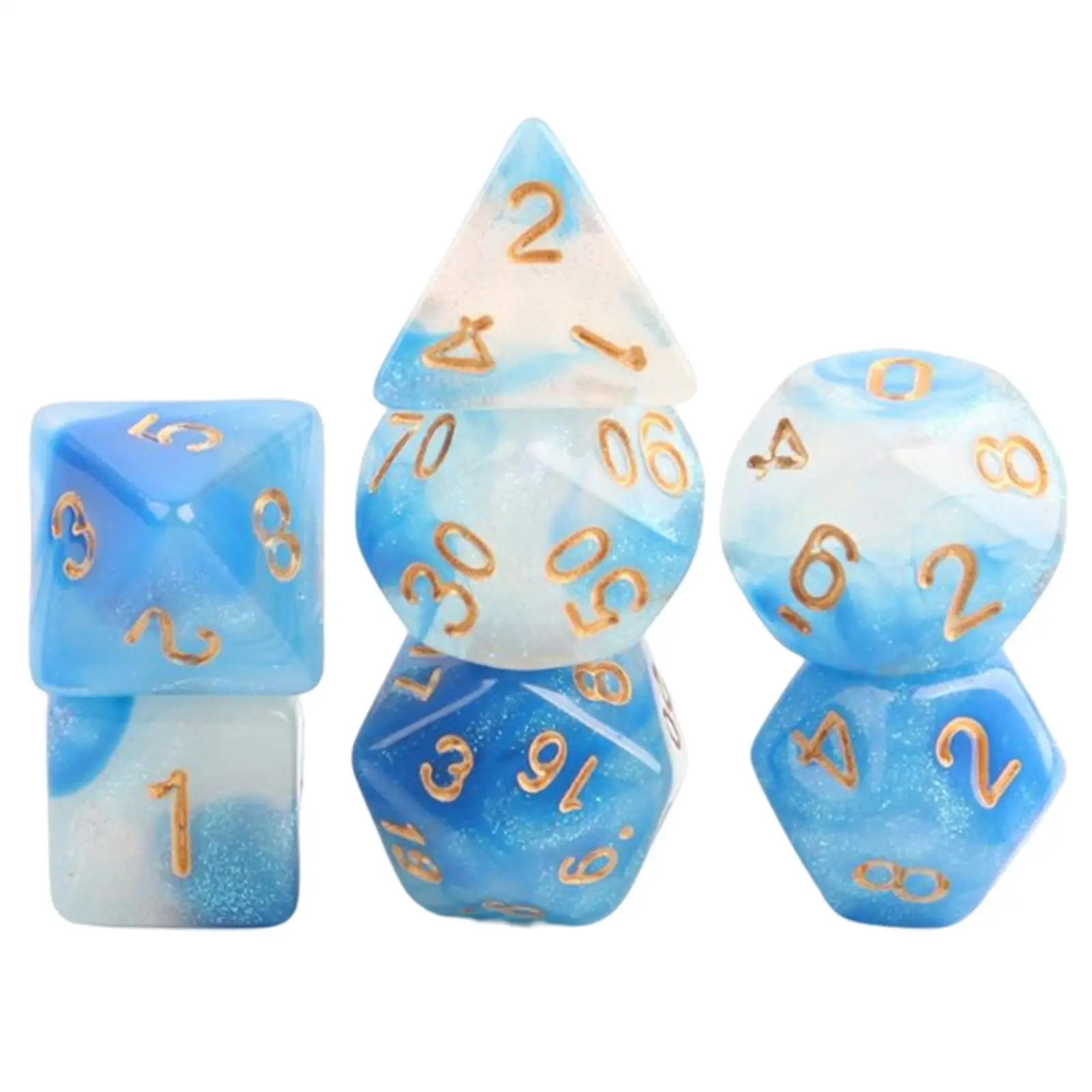 Modern Polyhedral Dice Set 7 Pieces Acrylic Gaming Toys for Adults Kids Bedroom Table Games Collection
Modern Polyhedral Dice Set 7 Pieces Acrylic Gaming Toys for Adults Kids Bedroom Table Games Collection