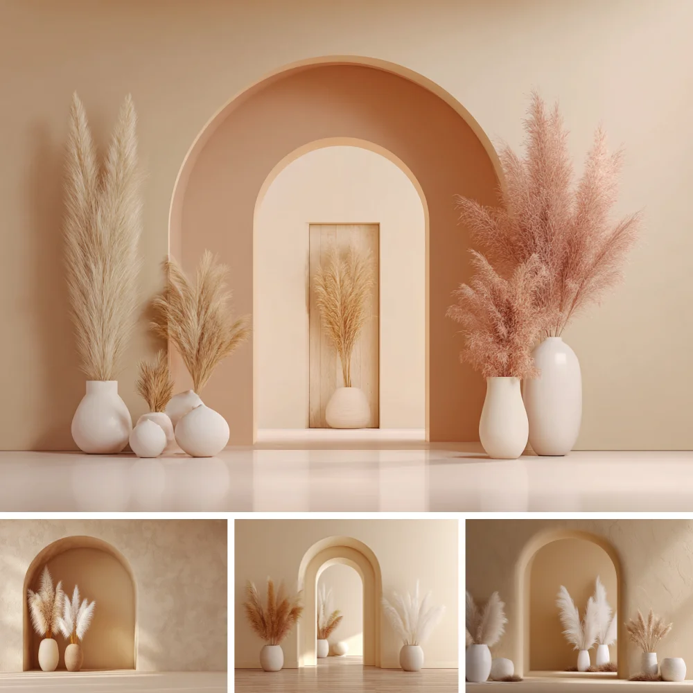 Boho Beige Arch Door Backdrop with Pampas Grass Floral Photography Background Wedding Bridal Shower Baby Photo Studio
Boho Beige Arch Door Backdrop with Pampas Grass Floral Photography Background Wedding Bridal Shower Baby Photo Studio