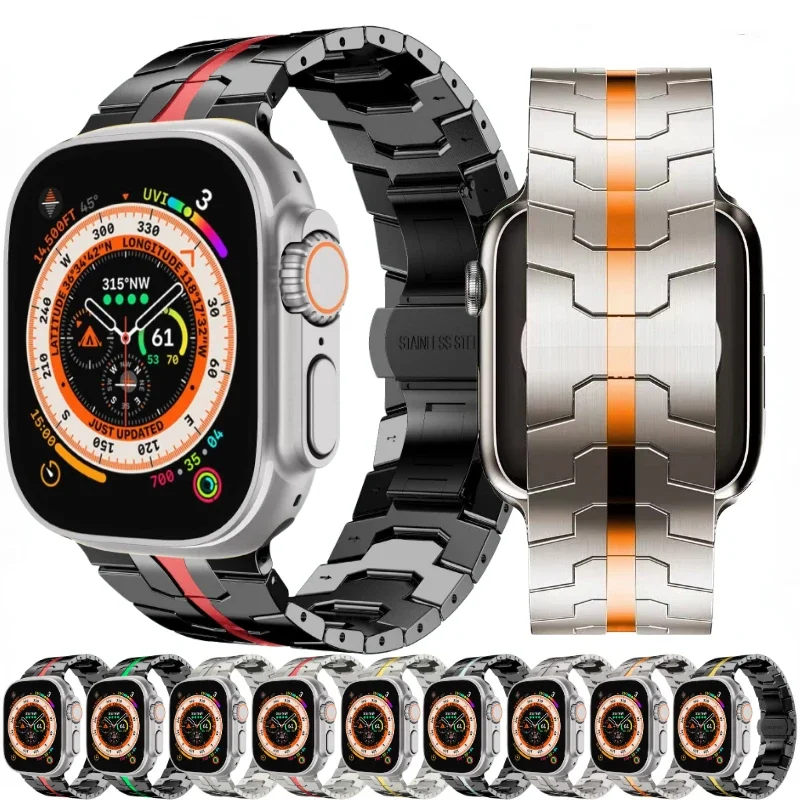 Металлический армированный ремешок для Apple Watch Ultra/2 9 8 7 45 мм 41 мм, браслет из нержавеющей стали для iWatch 6 5 4 SE 44 мм 42 мм 40 мм 38 мм
Металлический армированный ремешок для Apple Watch Ultra/2 9 8 7 45 мм 41 мм, браслет из нержавеющей стали для iWatch 6 5 4 SE 44 мм 42 мм 40 мм 38 мм