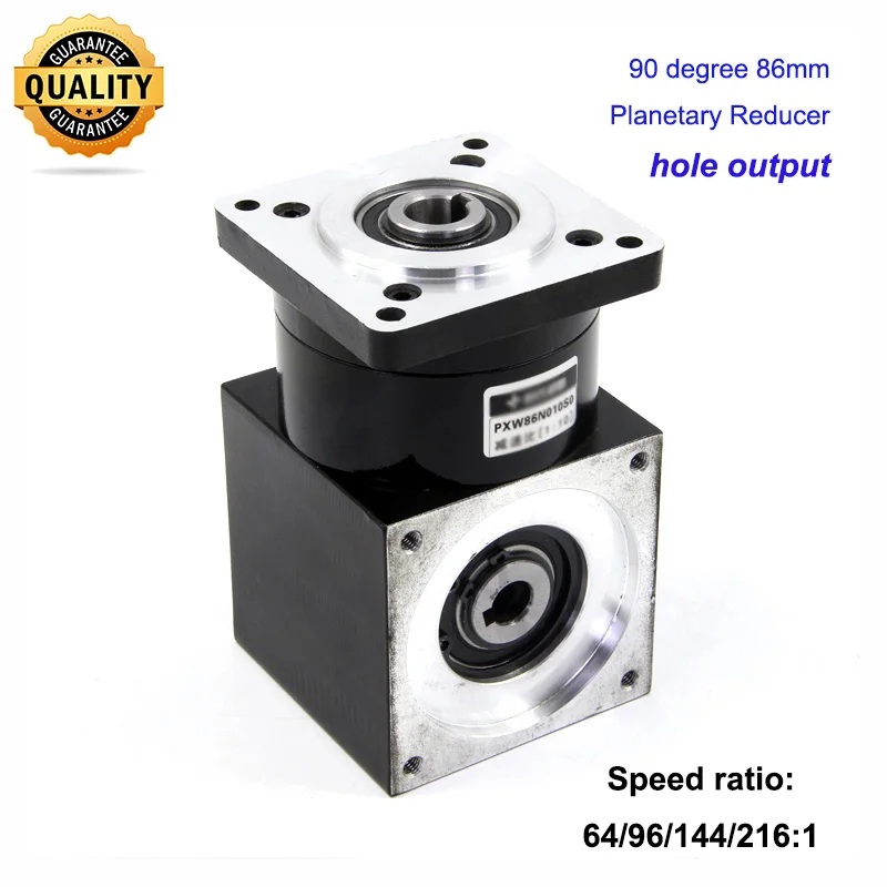 90 Degree Hole Output Nema34 Planetary Reducer for 86mm Stepper Motor Speed Ratio 64:1 96:1 144:1 216:1
90 Degree Hole Output Nema34 Planetary Reducer for 86mm Stepper Motor Speed Ratio 64:1 96:1 144:1 216:1