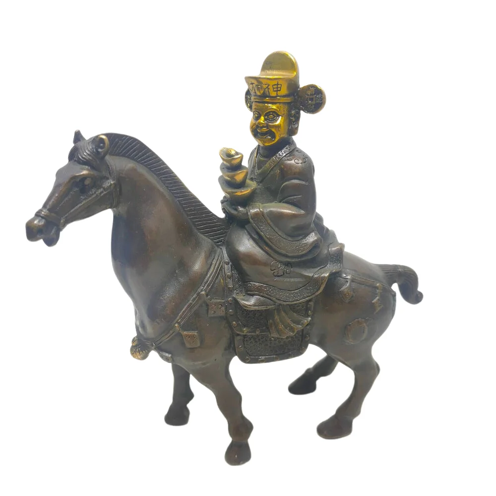 bronze gild home fengshui the god of wealth Mammon and good fortune horse
bronze gild home fengshui the god of wealth Mammon and good fortune horse