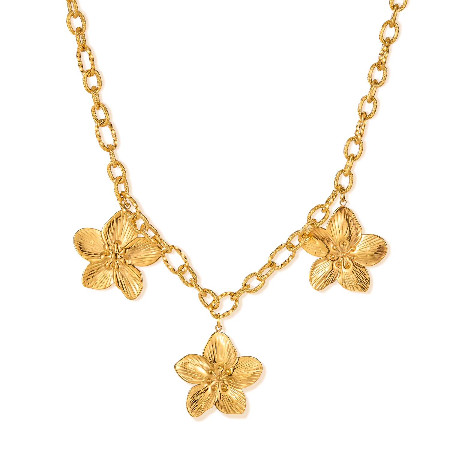 High-Sense Retro Statement Flower Necklace for Women - Versatile Y2K Stainless Steel Titanium Steel Collarbone Chain Jewelry
High-Sense Retro Statement Flower Necklace for Women - Versatile Y2K Stainless Steel Titanium Steel Collarbone Chain Jewelry