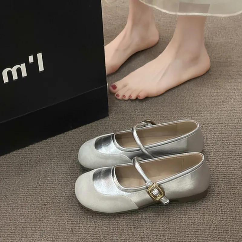 Gentle round toe shallow mouth women's flat shoes for summer paired with dress and Mary Jane shoes zapatos de mujer
Gentle round toe shallow mouth women's flat shoes for summer paired with dress and Mary Jane shoes zapatos de mujer
