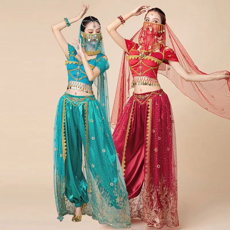 Женский арабский Болливудский костюм для танца живота для взрослых, индийское восточное сари, Жасмин, Хэллоуин, косплей, головной убор, топ, брюки, рейв-наряд
Женский арабский Болливудский костюм для танца живота для взрослых, индийское восточное сари, Жасмин, Хэллоуин, косплей, головной убор, топ, брюки, рейв-наряд