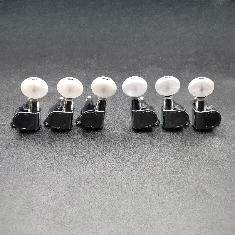 6PCS Guitar String Tuning Pegs Machine Heads White Pearl for Electric Guitar Chrome
6PCS Guitar String Tuning Pegs Machine Heads White Pearl for Electric Guitar Chrome