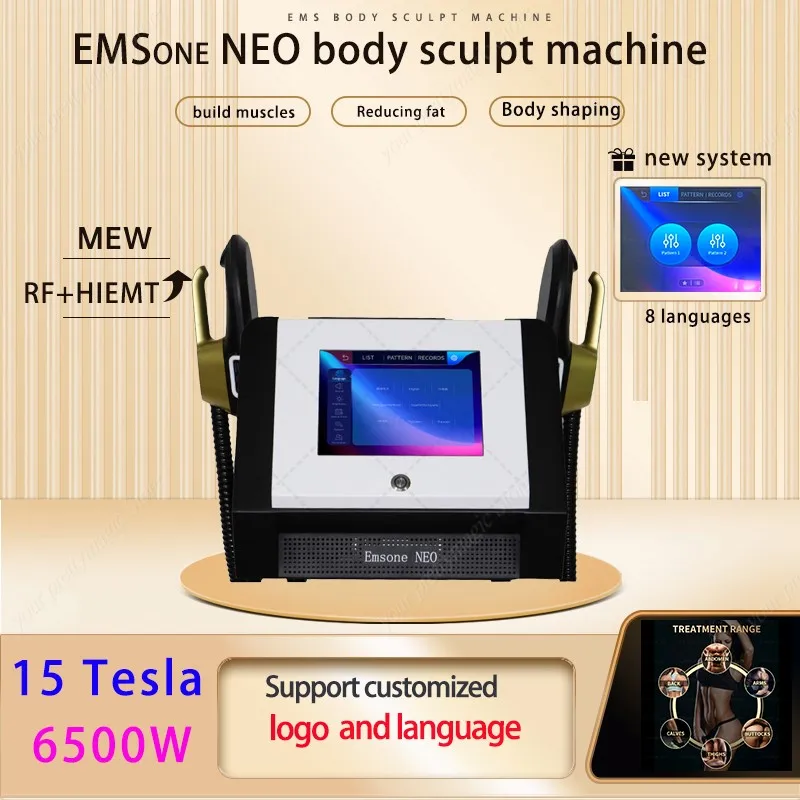 EMSone NEO 15 tesla 6500W Fat Removal Body Shaping 200HZ NOVA hi-emt Machine Muscle Stimulation Device for salon home use
EMSone NEO 15 tesla 6500W Fat Removal Body Shaping 200HZ NOVA hi-emt Machine Muscle Stimulation Device for salon home use
