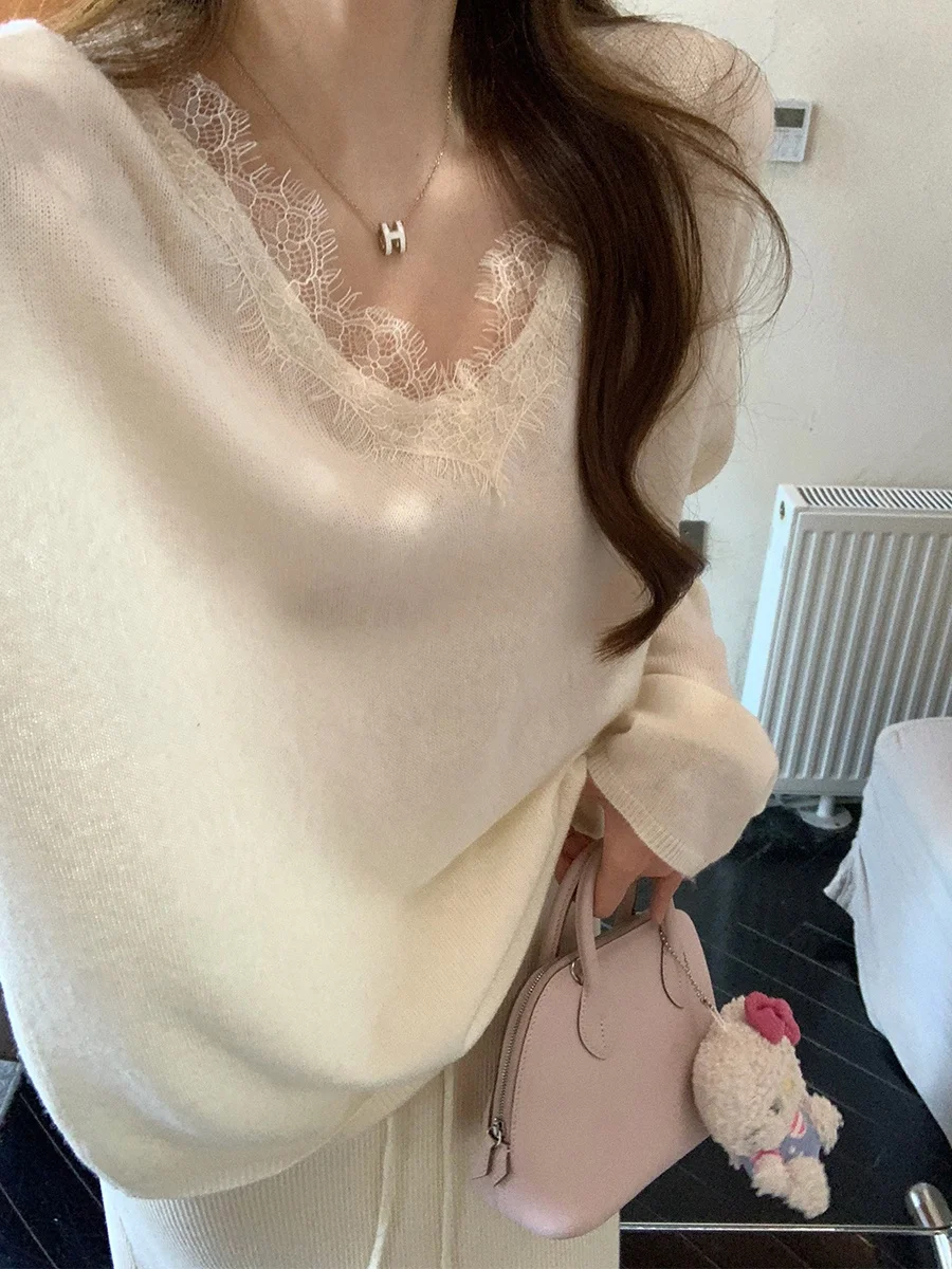 Женский зимний свитер MUKOK из смесовой шерсти и лиоцелла с V-образным вырезом, вязаный, с узором, как базовый слой, модный
Женский зимний свитер MUKOK из смесовой шерсти и лиоцелла с V-образным вырезом, вязаный, с узором, как базовый слой, модный