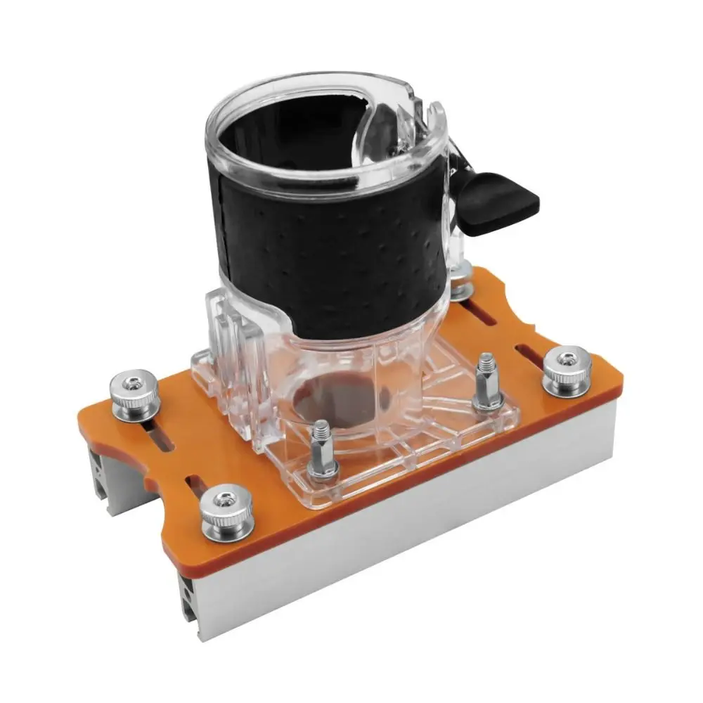 Woodworking Router Slotting Locator Adjustable Efficient 2 in 1 Router Base Invisible Fasteners Aluminum Alloy Slotting Bracket
Woodworking Router Slotting Locator Adjustable Efficient 2 in 1 Router Base Invisible Fasteners Aluminum Alloy Slotting Bracket