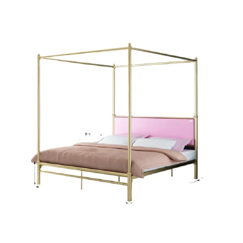 Golden Double Iron Bed Bedroom Simple Curtain Mosquito Net Elevated Bed Hotel Bachelor Apartment Round Tube Metal Bed
Golden Double Iron Bed Bedroom Simple Curtain Mosquito Net Elevated Bed Hotel Bachelor Apartment Round Tube Metal Bed