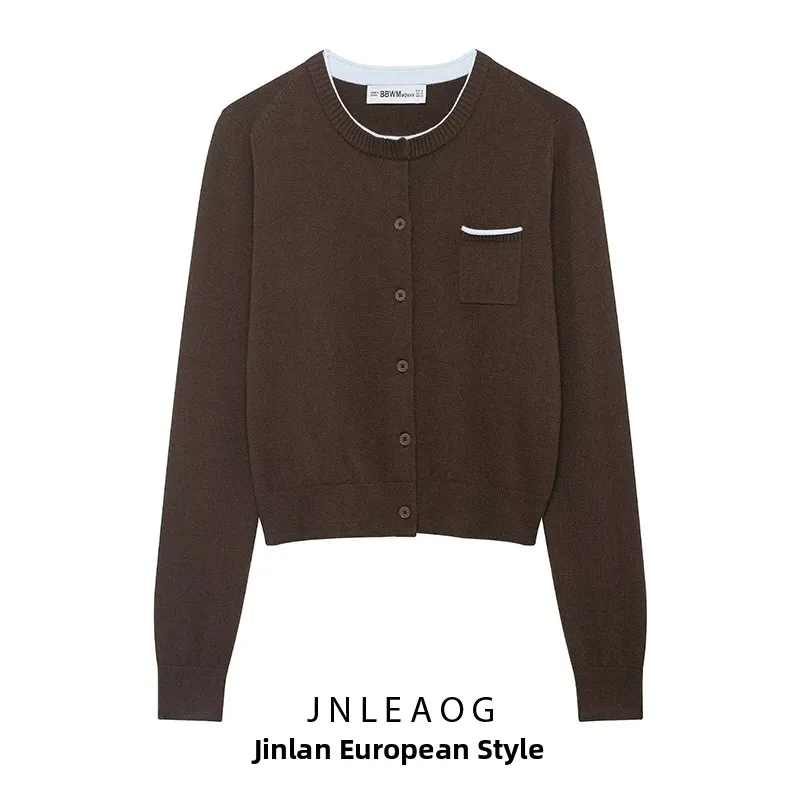 JNLEAOG Faionable Knitted Patchwork Jaet Women's Autumn New Sle Design All-Match ort Outerwear Casual Simple Polyester
JNLEAOG Faionable Knitted Patchwork Jaet Women's Autumn New Sle Design All-Match ort Outerwear Casual Simple Polyester