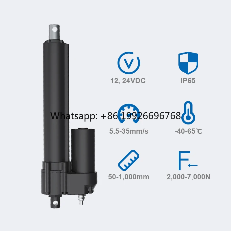 PrimoPal Heavy Duty Linear Actuator High Load 12V 800mm Stroke 7000N IP65 Waterproof Electric Industrial Linear Actuator
PrimoPal Heavy Duty Linear Actuator High Load 12V 800mm Stroke 7000N IP65 Waterproof Electric Industrial Linear Actuator