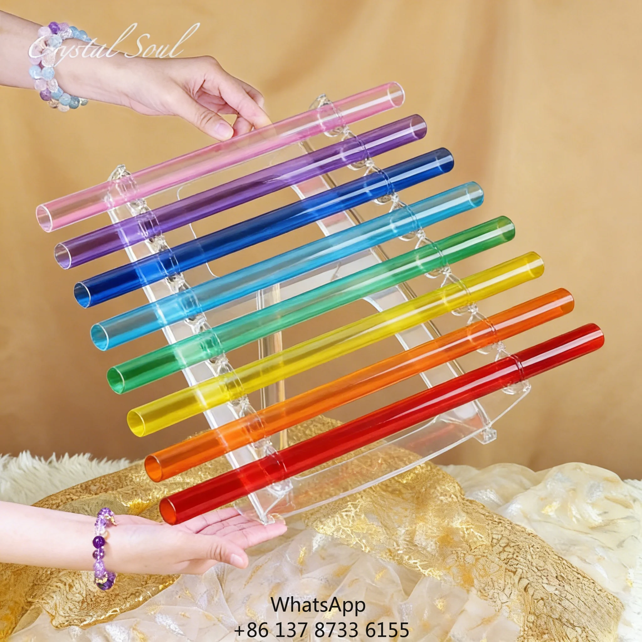 Crystal Soul Customized Colorful Crystal Harp High Quality C5-C6 Crystal Singing Harp With Case And Stand
Crystal Soul Customized Colorful Crystal Harp High Quality C5-C6 Crystal Singing Harp With Case And Stand
