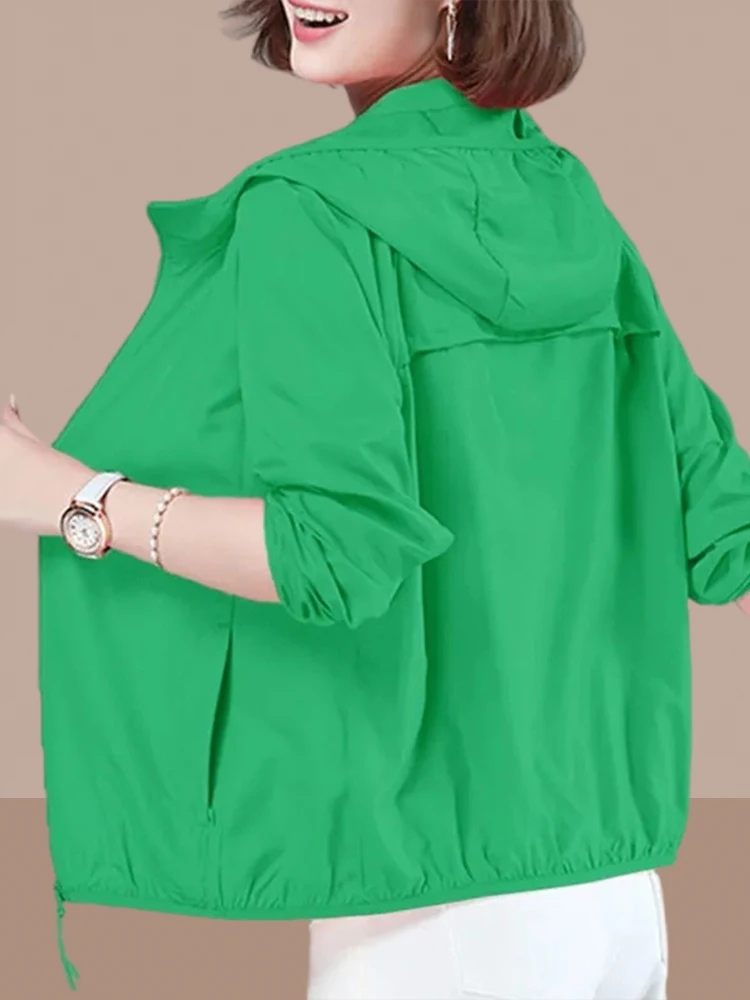 Summer 2026 Women's Ice Silk Thin Sun Protection Clothing Breathable Short Outerwear Coat Loose Fit Long Sleeve Zipper Closure
Summer 2026 Women's Ice Silk Thin Sun Protection Clothing Breathable Short Outerwear Coat Loose Fit Long Sleeve Zipper Closure