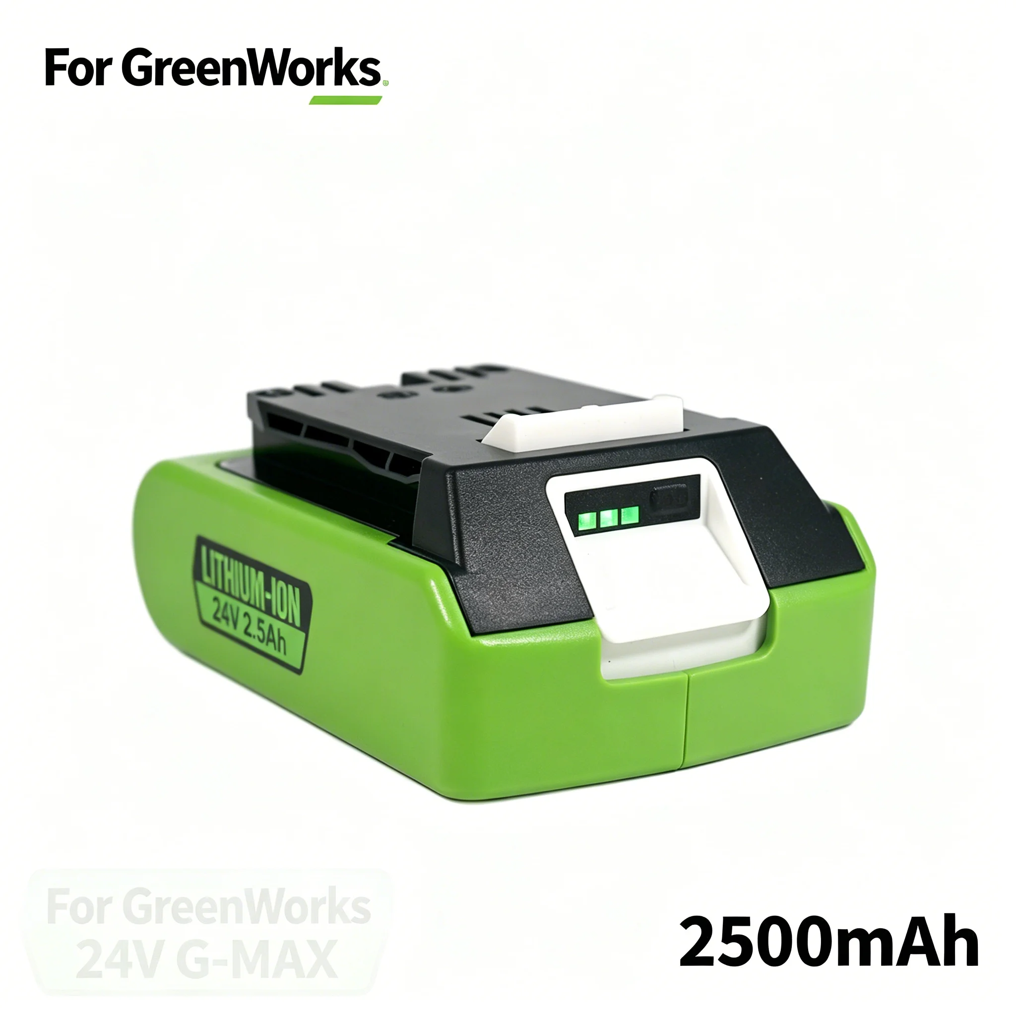 For GreenWorks Li-ion Rechargeable Battery 24v 2500mAh for GreenWorks 29462 29472 29282 G-MAX GMAX Lawn Mower Power Tool Battery
For GreenWorks Li-ion Rechargeable Battery 24v 2500mAh for GreenWorks 29462 29472 29282 G-MAX GMAX Lawn Mower Power Tool Battery