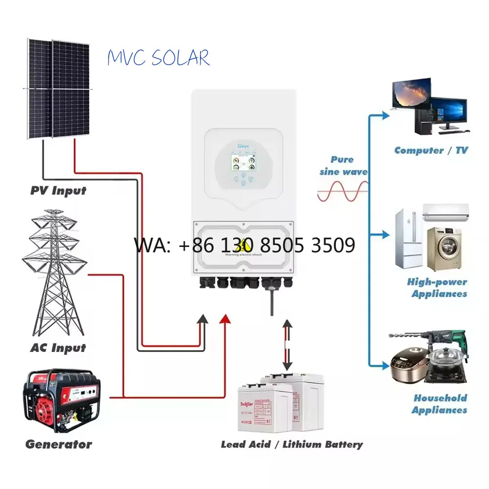 Deye SUN 6K-SG03LP1-EU 3.6KW 5KW 6KW House Use Power Jack Grid Tie Single Phase Hybrid Solar Inverter for Sale
Deye SUN 6K-SG03LP1-EU 3.6KW 5KW 6KW House Use Power Jack Grid Tie Single Phase Hybrid Solar Inverter for Sale