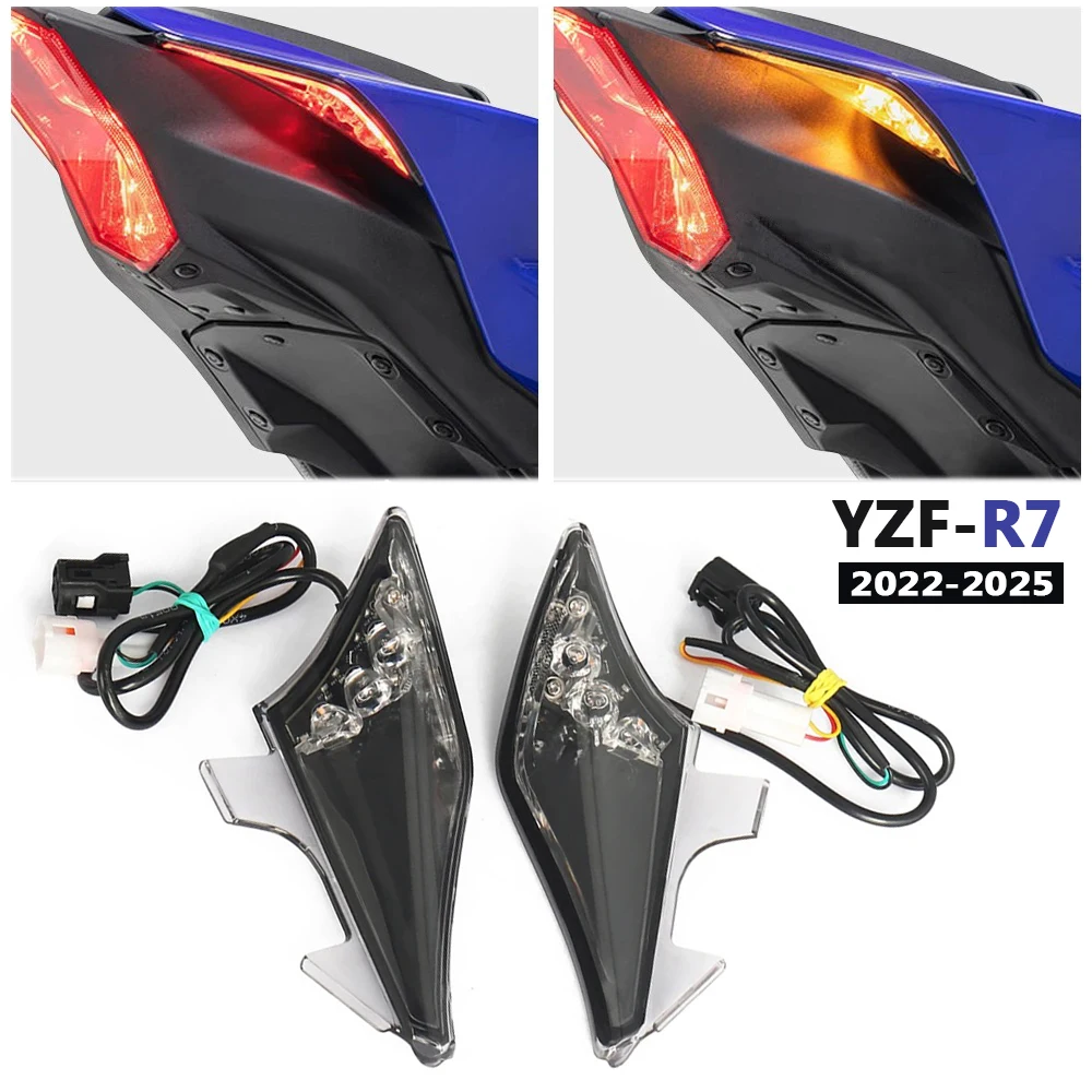 For Yamaha YZF-R7 YZF R7 YZFR7 2022 2023 2024 2025 Motorcycle Rear LED Brake Tail Light Lamp Integrated Turn Signal Indicator
For Yamaha YZF-R7 YZF R7 YZFR7 2022 2023 2024 2025 Motorcycle Rear LED Brake Tail Light Lamp Integrated Turn Signal Indicator