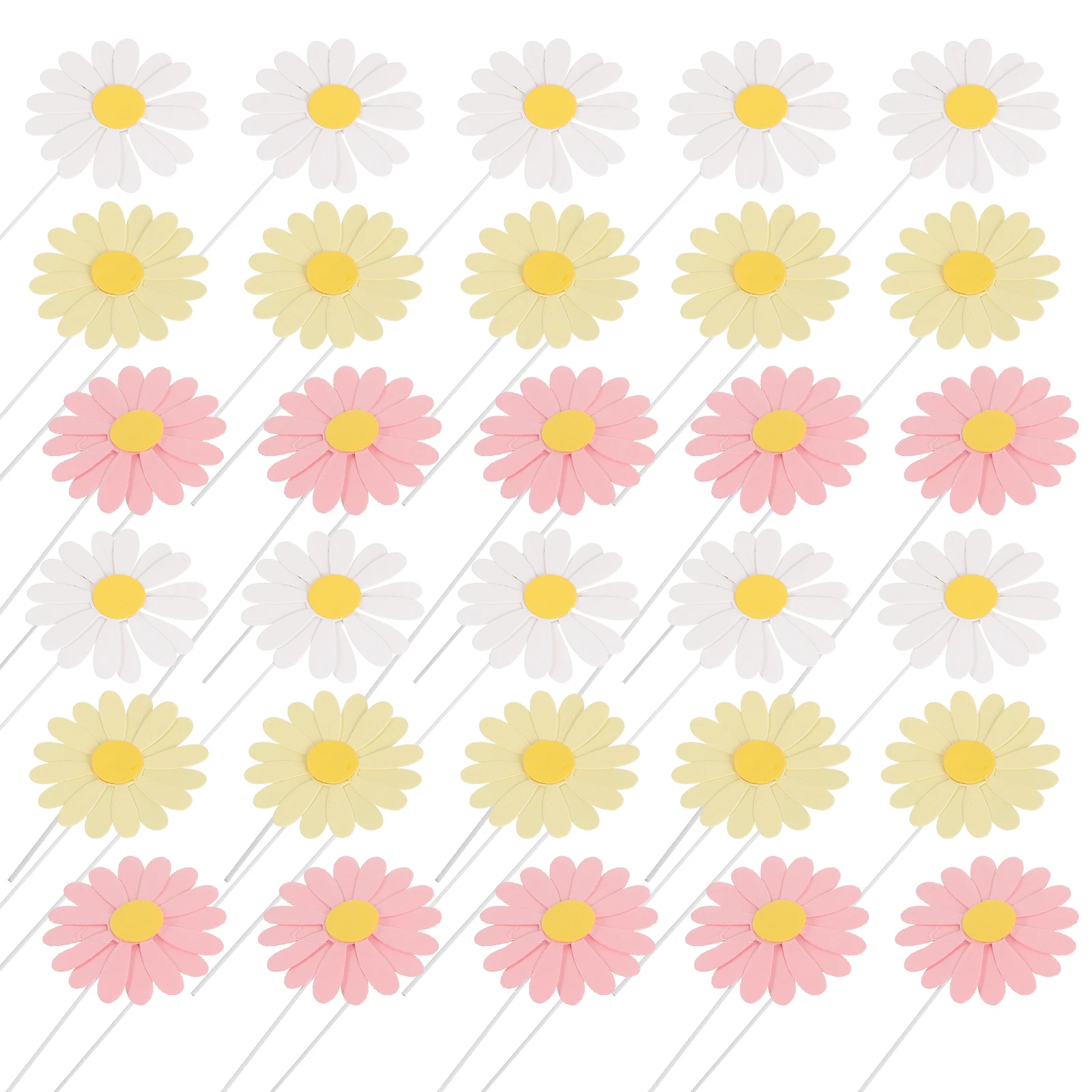 30 pcs Cake Decor Cupcake Toppers Daisy Floral Picks White Yellow Paper Flowers Birthday Party Accessories Cake Insert
30 pcs Cake Decor Cupcake Toppers Daisy Floral Picks White Yellow Paper Flowers Birthday Party Accessories Cake Insert