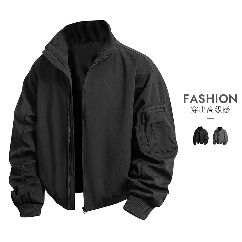 Autumn New Stand Up Collar Jacket Men's Retro Workwear Jackets Men Versatile Casual Short Jacket Men's Motorcycle Classic Jacket
Autumn New Stand Up Collar Jacket Men's Retro Workwear Jackets Men Versatile Casual Short Jacket Men's Motorcycle Classic Jacket
