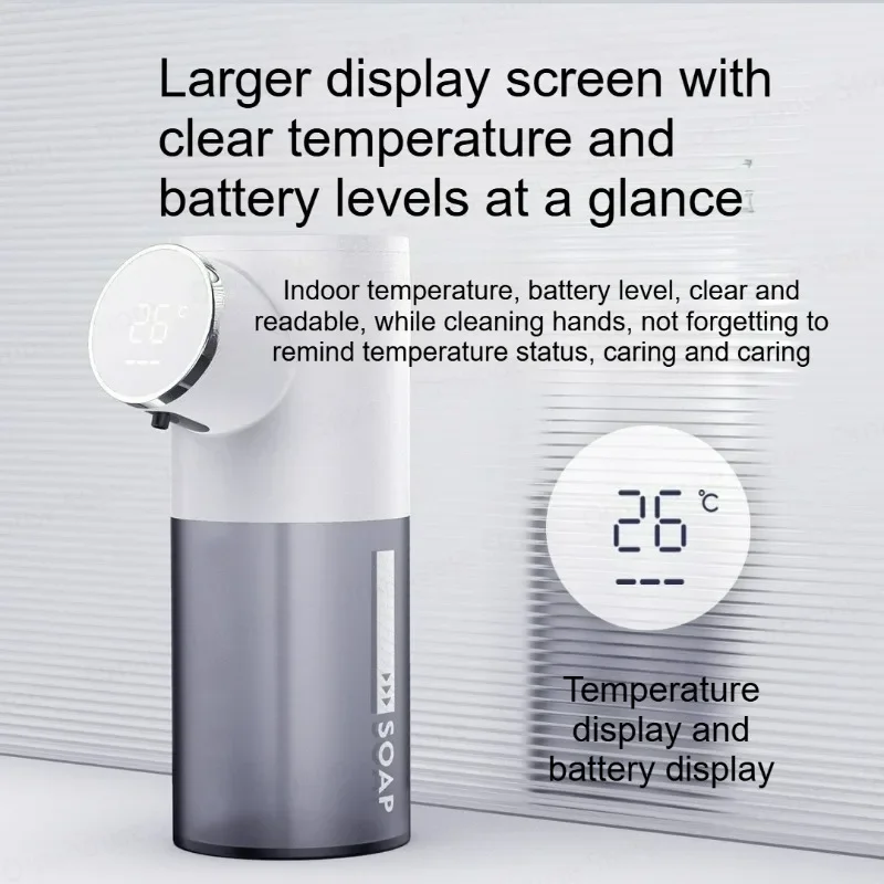 320ml Digital Display Automatic Soap Dispenser USB Rechargeable Foam Hand Sanitizer Machine for Home
320ml Digital Display Automatic Soap Dispenser USB Rechargeable Foam Hand Sanitizer Machine for Home