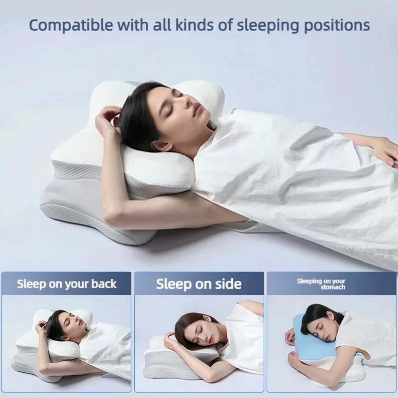 Эргономичная подушка для снятия боли с эффектом памяти, ортопедическая подушка для шеи и плеч, подходит для сна на боку, спине и животе.
Эргономичная подушка для снятия боли с эффектом памяти, ортопедическая подушка для шеи и плеч, подходит для сна на боку, спине и животе.