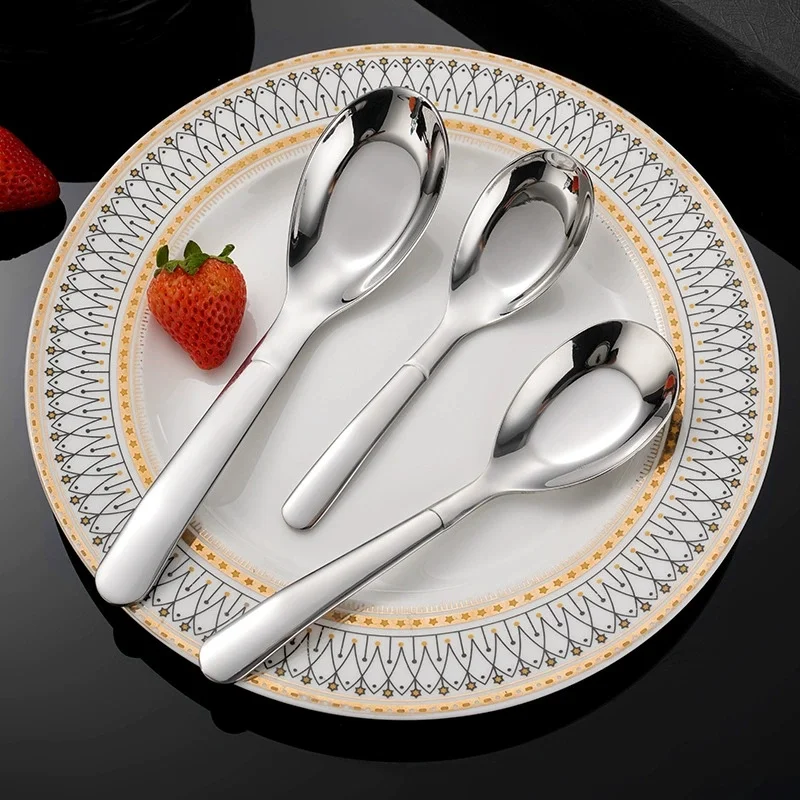 Stainless Steel Thickening Spoon Creative Long Handle Hotel Hot Pot Spoon Soup Ladle Home Kitchen Essential Tools
Stainless Steel Thickening Spoon Creative Long Handle Hotel Hot Pot Spoon Soup Ladle Home Kitchen Essential Tools