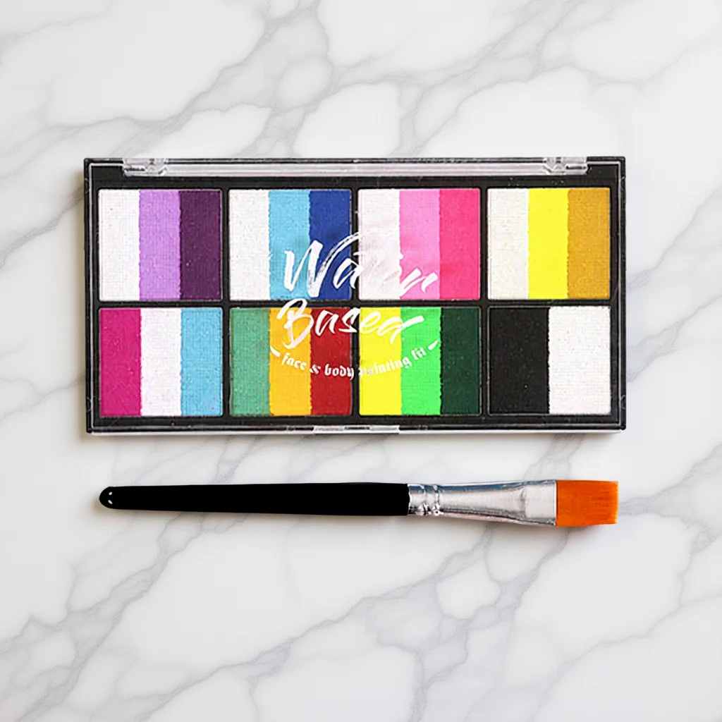 8 Grids Body Face Paint Water Soluble Quick Dry Festival Makeup 1 Brush Gentle Skin Cosplay Art Supplies Body Painting
8 Grids Body Face Paint Water Soluble Quick Dry Festival Makeup 1 Brush Gentle Skin Cosplay Art Supplies Body Painting