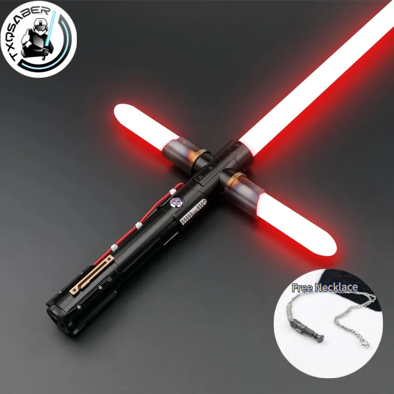 TXQSABER Kylo Ren SE Crossguard NeoPixel Lightsaber with 2 Side Blades Metal Hilt Heavy dueling Collection Laser Sword Jedi Toys
TXQSABER Kylo Ren SE Crossguard NeoPixel Lightsaber with 2 Side Blades Metal Hilt Heavy dueling Collection Laser Sword Jedi Toys