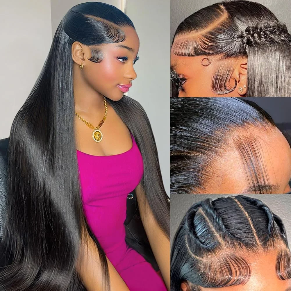 Straight 13x6 HD Lace Frontal Wig Human Hair 250 Density Brazilian Glueless 13x4 Lace Front Wigs For Women Preplucked 30Inch
Straight 13x6 HD Lace Frontal Wig Human Hair 250 Density Brazilian Glueless 13x4 Lace Front Wigs For Women Preplucked 30Inch