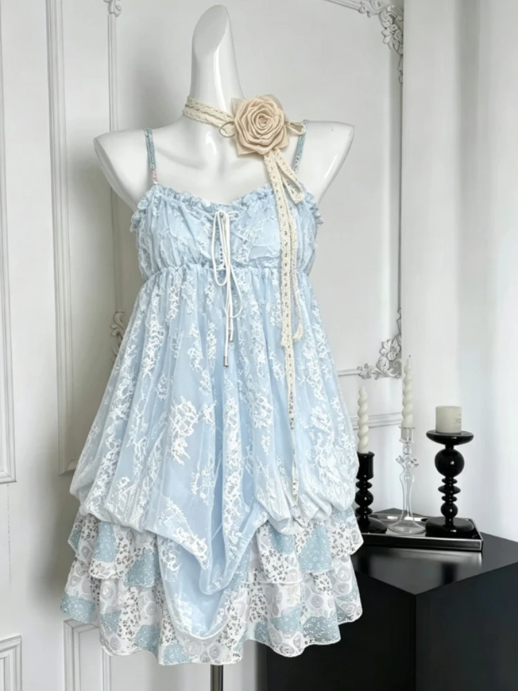 Japanese Style Floral Lace Dress Women Y2K Boho Beach Vintage One Piece Kawaii Korean Fashion Casual Chic Elegant Gown
Japanese Style Floral Lace Dress Women Y2K Boho Beach Vintage One Piece Kawaii Korean Fashion Casual Chic Elegant Gown