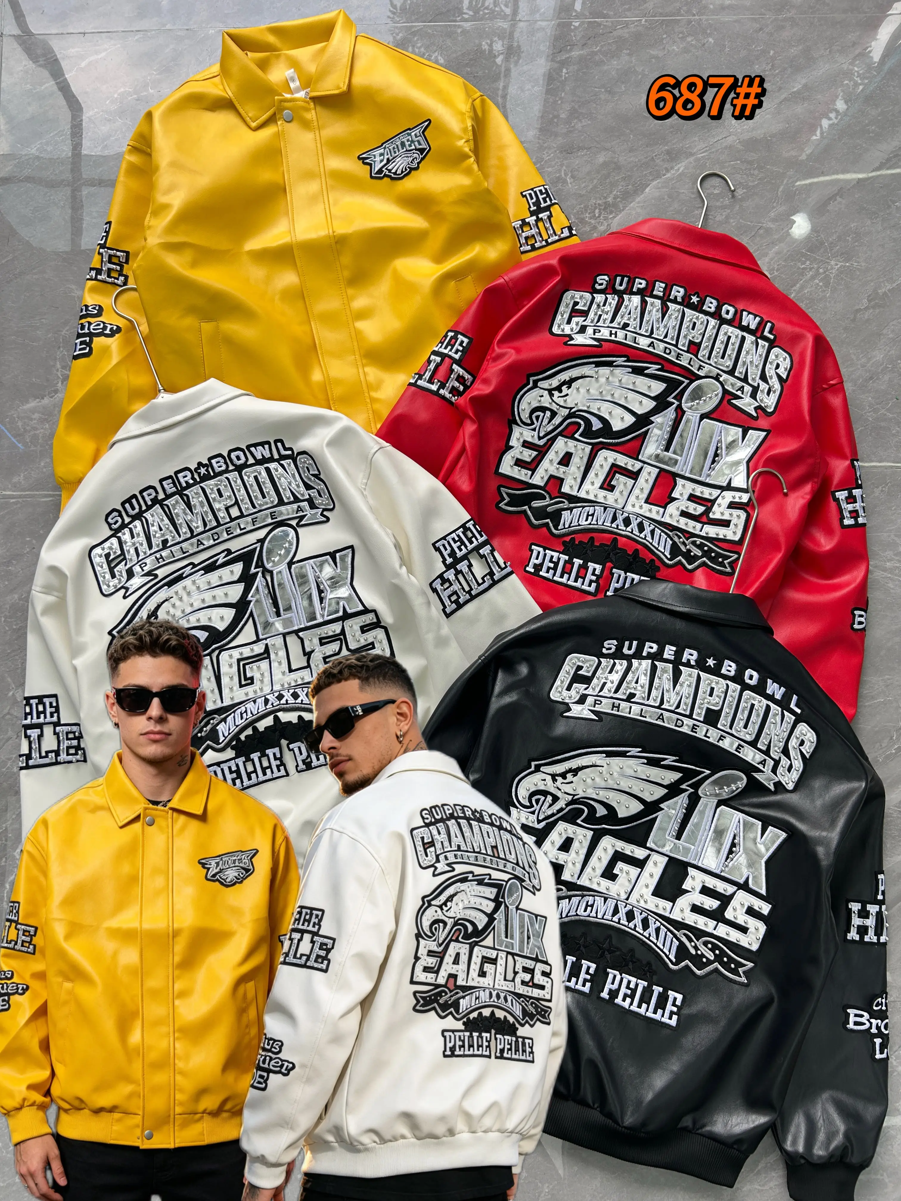 Hip Hop Eagle Embroidery Leather Jacket 1978 American Vintage Streetwear Motorcycle Cool Flame Decorated Unisex Jackets
Hip Hop Eagle Embroidery Leather Jacket 1978 American Vintage Streetwear Motorcycle Cool Flame Decorated Unisex Jackets