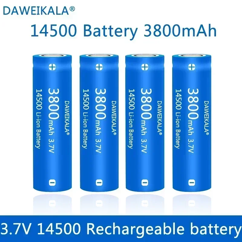 2024 New EST 14500 lithium battery 3.7V 3800mah rechargeable battery for flashlight LED flashlight toys
2024 New EST 14500 lithium battery 3.7V 3800mah rechargeable battery for flashlight LED flashlight toys