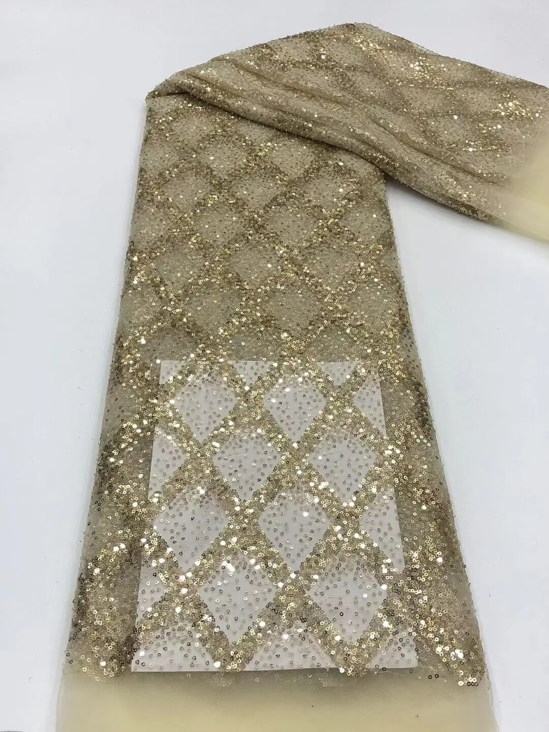 Lace Fabric ZH-11018611 Wedding Event Dresses Materials Nigerian Tulle Sequins and beads Lace Fabrics
Lace Fabric ZH-11018611 Wedding Event Dresses Materials Nigerian Tulle Sequins and beads Lace Fabrics