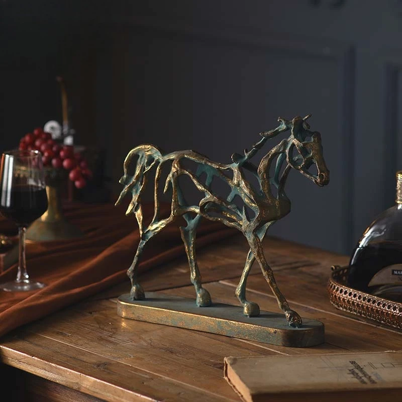 Industrial Abstract Hollow Horse Statue, Unique Creative Desk Decor for Office, Success Horse Ornament for Work Table & Home
Industrial Abstract Hollow Horse Statue, Unique Creative Desk Decor for Office, Success Horse Ornament for Work Table & Home