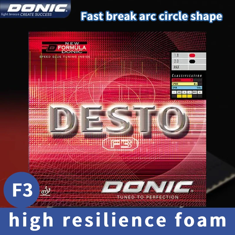 Аутентичная резина для настольного тенниса DONIC F3, немецкий астронинт, реверсивная атака, астронинт, резина 
Аутентичная резина для настольного тенниса DONIC F3, немецкий астронинт, реверсивная атака, астронинт, резина