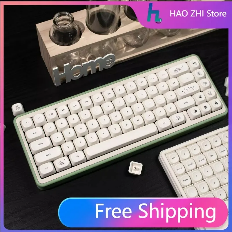 124 key Cute Cat Round Keycaps Constom Simple cartoon PBT Sublimation MOA Profile Keycap for Wooting Mechanical Keyboard
124 key Cute Cat Round Keycaps Constom Simple cartoon PBT Sublimation MOA Profile Keycap for Wooting Mechanical Keyboard