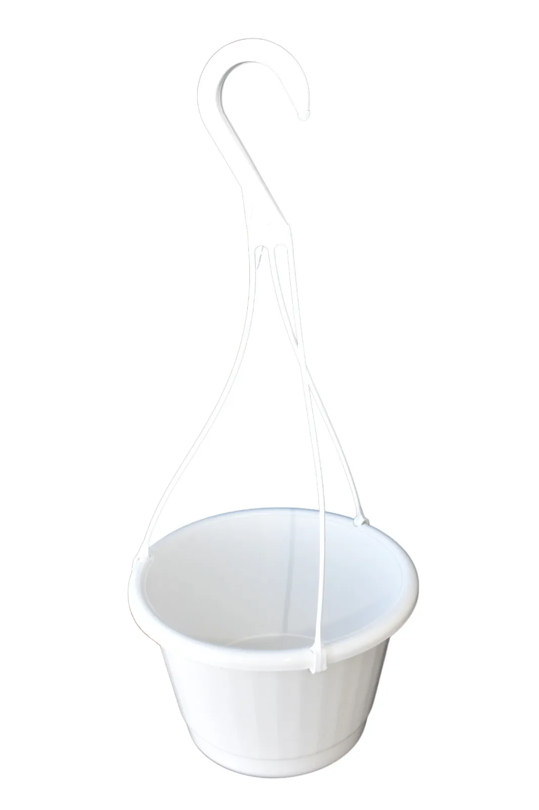 8" White Fluted Plastic Hanging Basket - Set of 5 - KOBA - flower pot
8" White Fluted Plastic Hanging Basket - Set of 5 - KOBA - flower pot