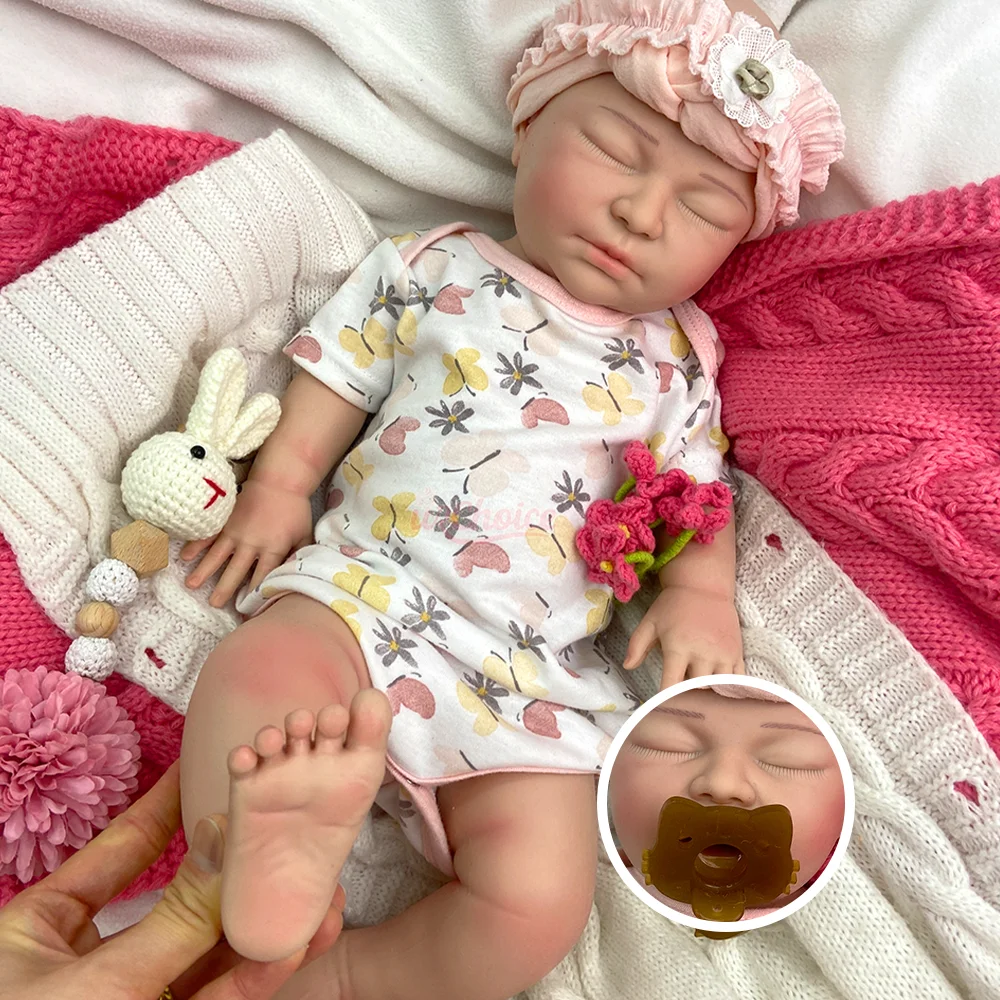 22" Ultra Realistic Reborn Art Doll Full Body Silicone Hand Painted Reborn Baby Doll Premium Collectible Newborn With Open Mouth
22" Ultra Realistic Reborn Art Doll Full Body Silicone Hand Painted Reborn Baby Doll Premium Collectible Newborn With Open Mouth