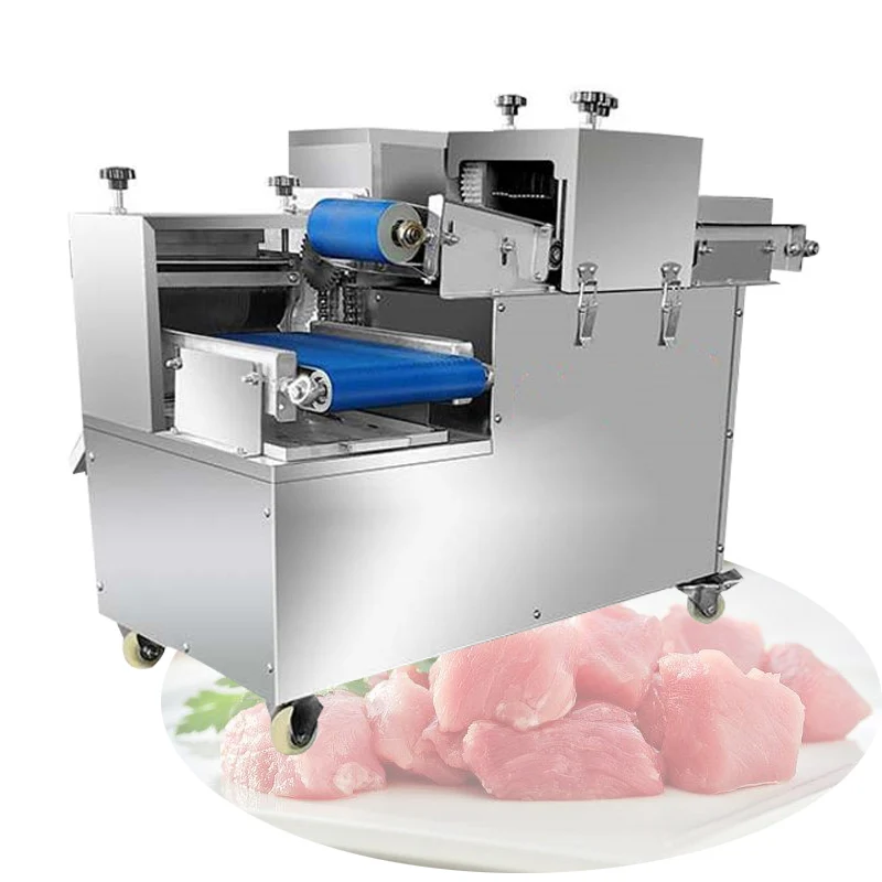 Automatic Meat Dicing Machine Automatic Meat Cutter For Pork Beef Chicken Breast Meat Strip Dicing Machine