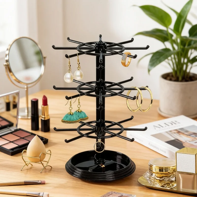 1Pc Multi-Layer Rotating Jewelry Rack, Necklace Display Stand & Bracelet Hanging Organizer, Storage Rack
1Pc Multi-Layer Rotating Jewelry Rack, Necklace Display Stand & Bracelet Hanging Organizer, Storage Rack