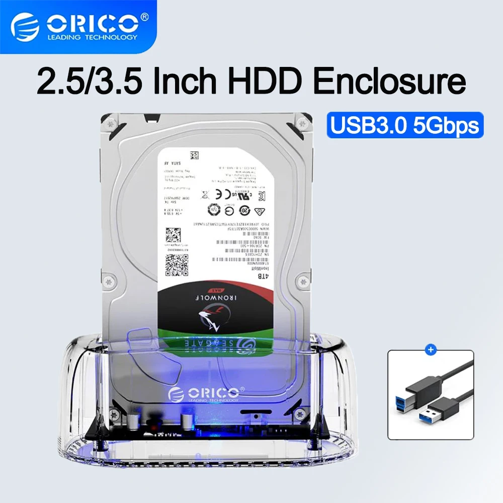 ORICO HDD Case 3.5'' 2.5'' External Hard Drive Case SATA to USB 3.0 Hard Drive Dock Station for 2.5/3.5 Inch SSD Disk HDD Box
ORICO HDD Case 3.5'' 2.5'' External Hard Drive Case SATA to USB 3.0 Hard Drive Dock Station for 2.5/3.5 Inch SSD Disk HDD Box