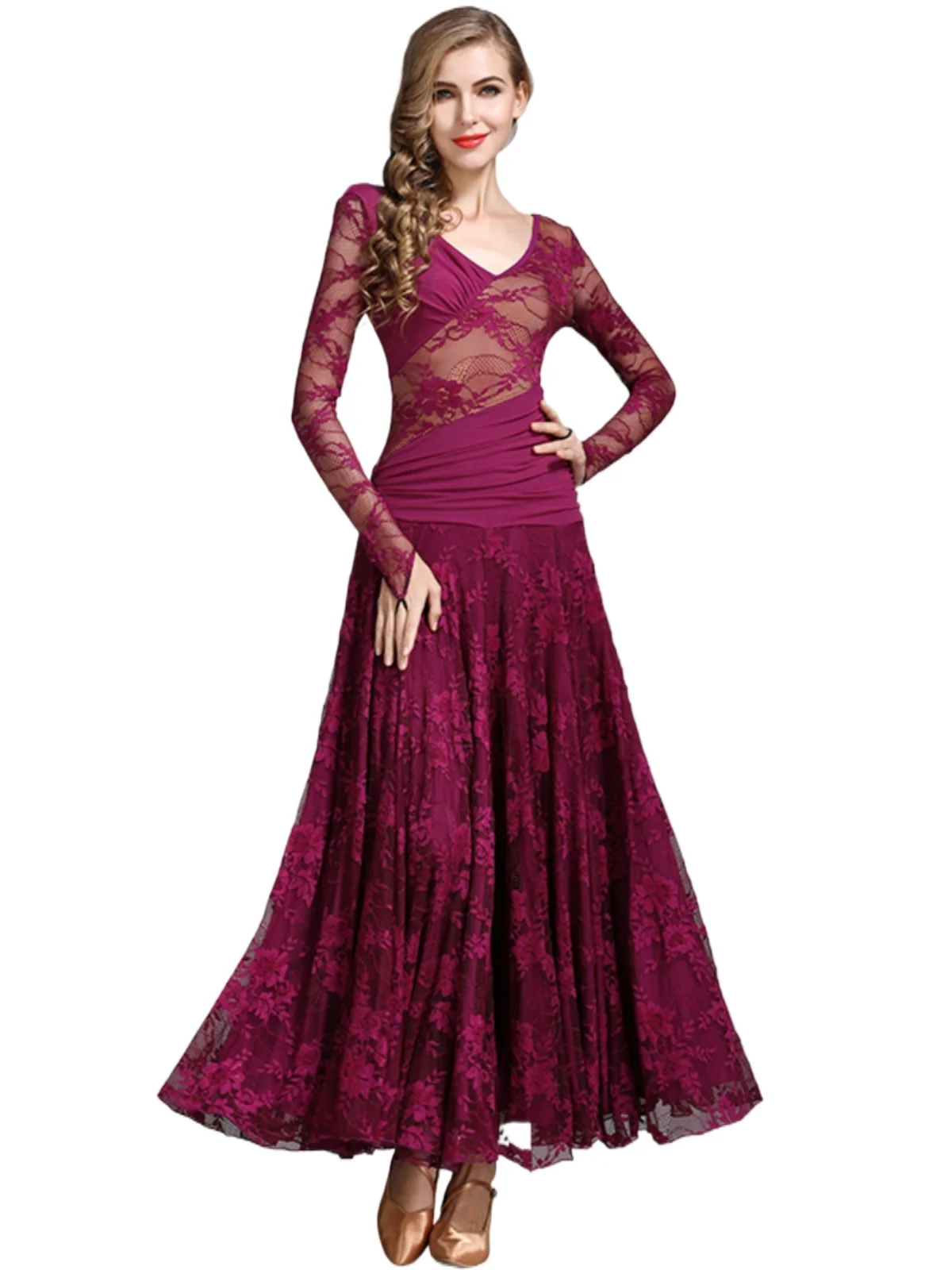 2025 Modern Dance Dress Large Swing Dress Lace Chiffon Dress Ballroom Dance Dress Waltz Practice Dress My790
2025 Modern Dance Dress Large Swing Dress Lace Chiffon Dress Ballroom Dance Dress Waltz Practice Dress My790