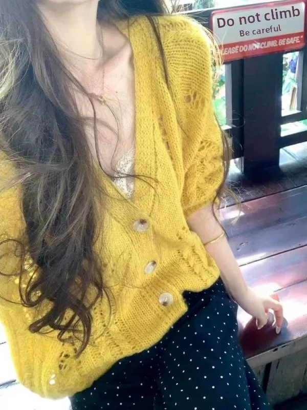Sweet Casual Open Cardigan Cover up Loose Women's Style Spring 2026 New Korean Version Slimming Hollow out Top Coat
Sweet Casual Open Cardigan Cover up Loose Women's Style Spring 2026 New Korean Version Slimming Hollow out Top Coat