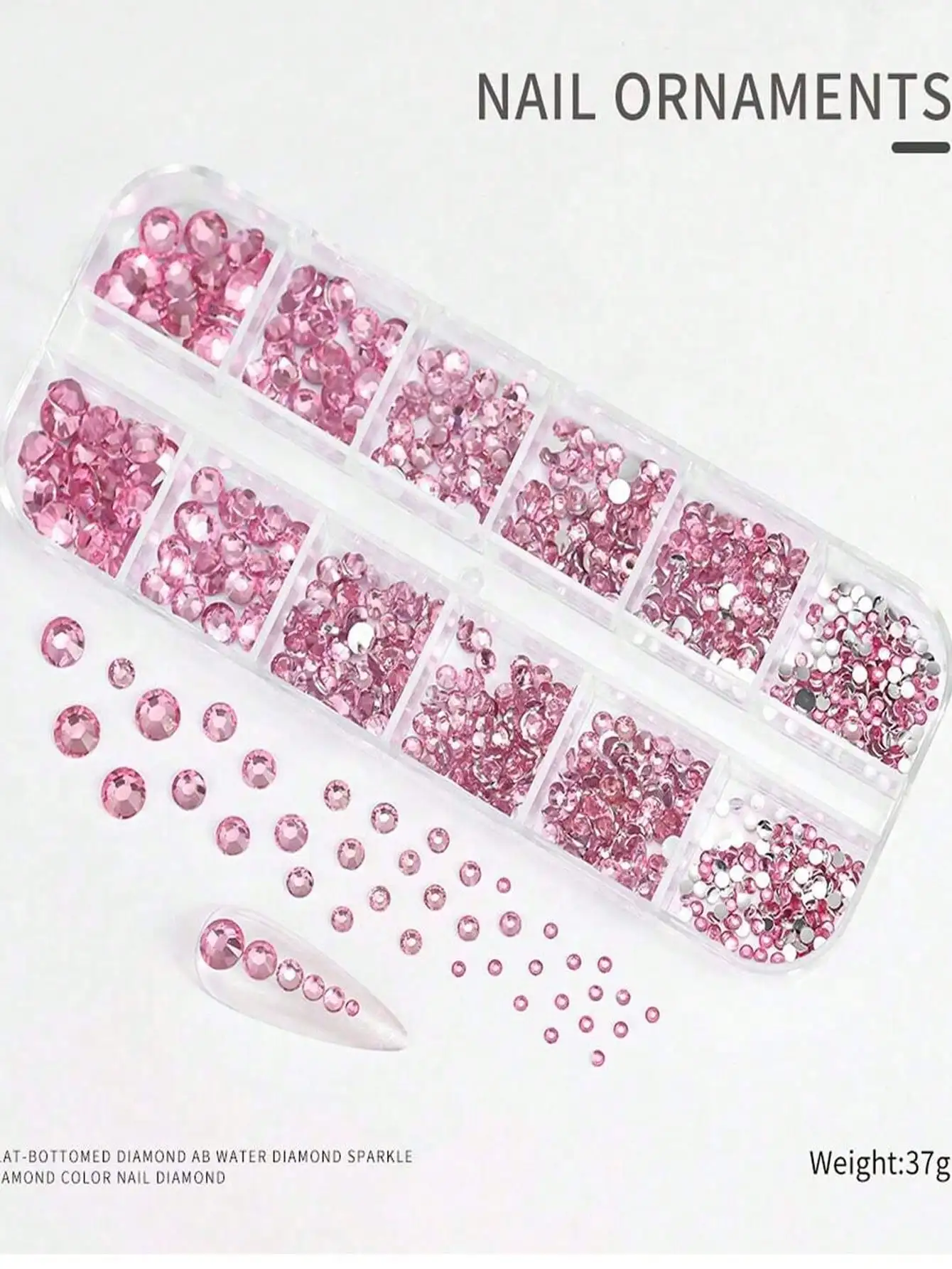 Pink Nail Art Rhinestones Kits, 2/3/4/5/6Mm Flat-Back Rhinestones, Approx 1500Pcs Rhinestones Sparkling Glitter Ab Rhinestones For Nail For Diy Crafts Mugs Bottles Tumblers Clothes Makeup Nail Manicure Nail Charms Nail Gems Nail Supplies Nails
Pink Nail Art Rhinestones Kits, 2/3/4/5/6Mm Flat-Back Rhinestones, Approx 1500Pcs Rhinestones Sparkling Glitter Ab Rhinestones For Nail For Diy Crafts Mugs Bottles Tumblers Clothes Makeup Nail Manicure Nail Charms Nail Gems Nail Supplies Nails