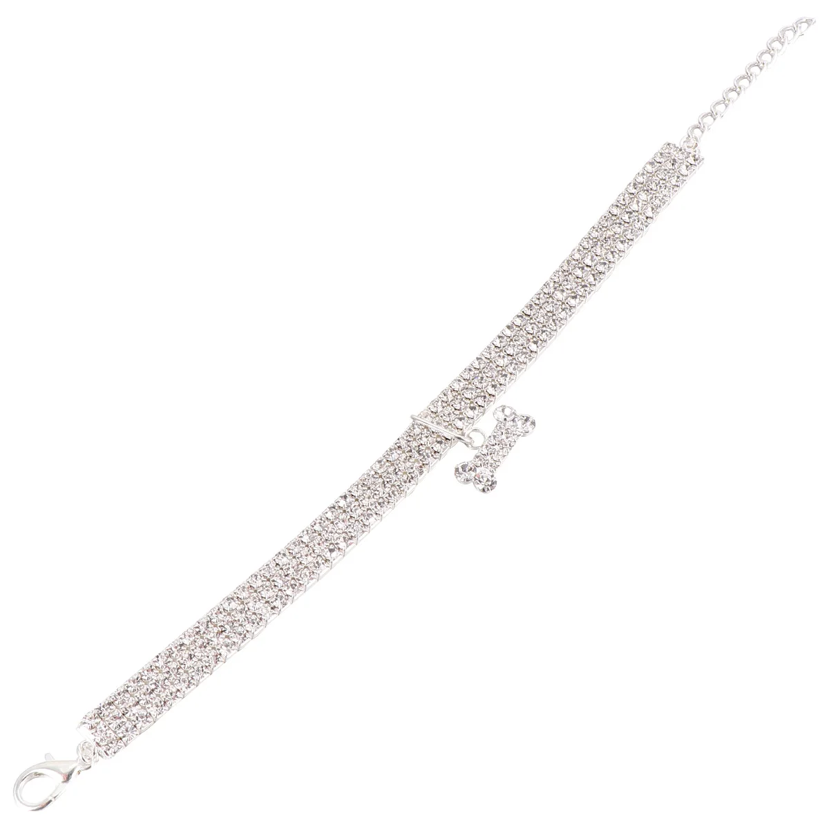 Rhinestone Pet Collar White Beaded Dog Necklace Adjustable Buckle Small Puppy Collars Crystal Supplies Shining Design Fashion
Rhinestone Pet Collar White Beaded Dog Necklace Adjustable Buckle Small Puppy Collars Crystal Supplies Shining Design Fashion