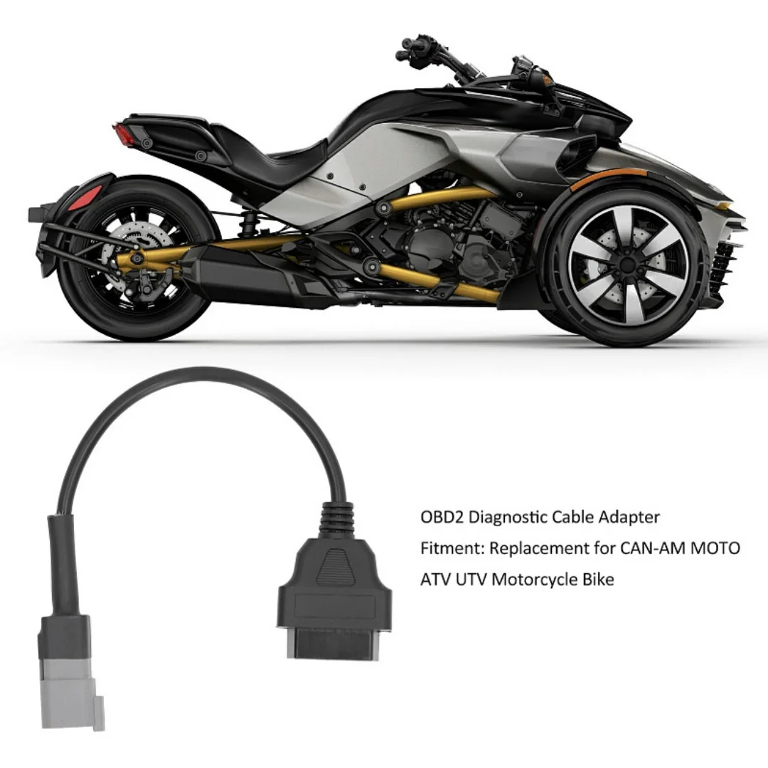 For CAN-AM 6Pin to 16Pin OBD2 Diagnostic Cable 30CM ATV UTV Motorcycle Scanner Adapter Connector
For CAN-AM 6Pin to 16Pin OBD2 Diagnostic Cable 30CM ATV UTV Motorcycle Scanner Adapter Connector