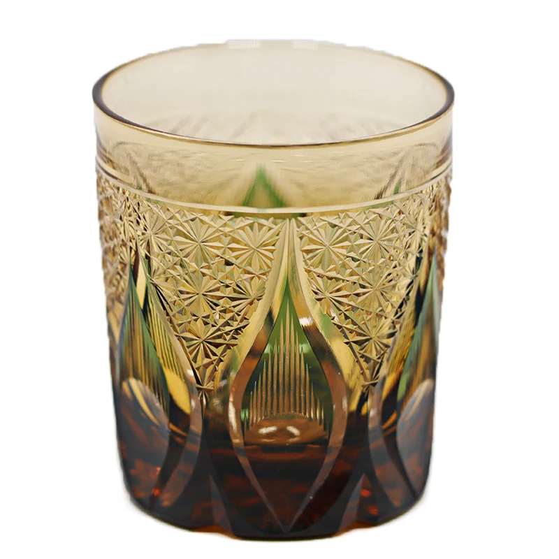 Japanese Edo Kiriko Carved Tumbler Heavy Base Colorful Cocktail Glass for Bar Gift
Japanese Edo Kiriko Carved Tumbler Heavy Base Colorful Cocktail Glass for Bar Gift