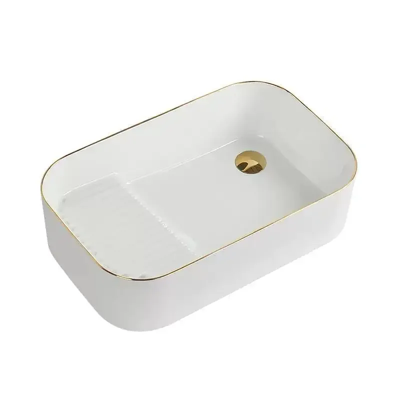 Deepen light luxury Phnom Penh side launching basin, household ceramic balcony laundry basin with washboard
Deepen light luxury Phnom Penh side launching basin, household ceramic balcony laundry basin with washboard