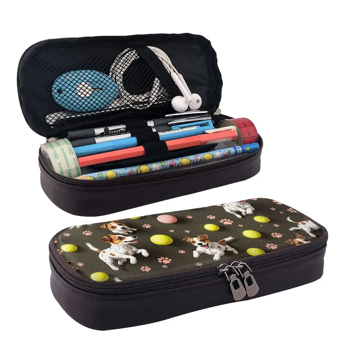 Jack Russell Terrier Dog Leather Pencil Case for Boys Girls Gifts Pen Box Pencil Bag Stationery Supplies Pen Holder Bag
Jack Russell Terrier Dog Leather Pencil Case for Boys Girls Gifts Pen Box Pencil Bag Stationery Supplies Pen Holder Bag