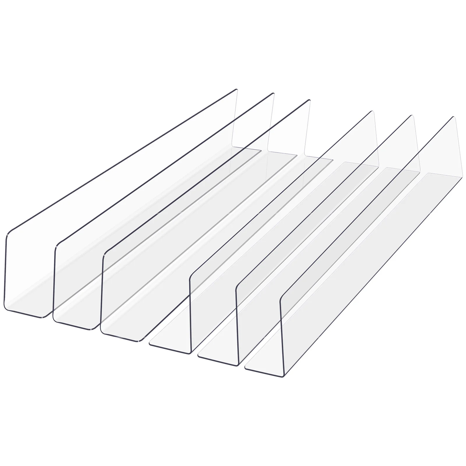 6pcs L-Shaped Shelf Dividers Clear Plastic Organizers For Closet Storage Cabinet Sweater Purse Organizer Divider Rack Shelving
6pcs L-Shaped Shelf Dividers Clear Plastic Organizers For Closet Storage Cabinet Sweater Purse Organizer Divider Rack Shelving